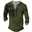 Men's Graphic Viking Henley Shirt Tee Long Sleeve 3D Print Vintage Fashion Designer Outdoor Casual Daily Spring &  Fall Navy Blue Brown Green Gray Henley Henley T-Shirt