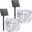 2 Pack Solar String Lights Christmas Lights Decoration Outdoor 12m 120LEDs Fairy Copper Wire Lights with 8 Modes Waterproof Decoration Copper Wire Lights for Patio Yard Trees Christmas Wedding Party