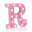 LED Letter Lights Light Up Pink Letters Glitter Alphabet Letter Sign Battery Powered for Night Light Birthday Party Wedding Girls Gifts Home Bar Christmas Decoration Pink Letter