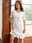 Women's Casual Dress Mini Dress Lace Casual Crew Neck White Color