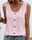 Women's Tank Top Eyelet top Dressy Tops Basic Plain Regular Tops Sleeveless Sleeveless U Neck Buttons Regular Fit Daily Weekend Light Blue claret Black White Pink