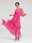 Pink Chiffon Wedding Guest/Party Solid Ruffle Sleeve Elegant Maxi Dress dress to impress 2024