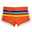 Men's Swimwear Swim Trunks Swim Brief Print Stripe Antibacterial Leak Proof Beach Swimming Pool Fashion Simple Blue Orange Micro-elastic