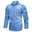 Men's Shirt Summer Shirt Button Up Shirt Casual Shirt Jeans Shirt Denim Shirt Blue Light Blue Long Sleeve Plain Turndown Street Casual Button-Down Clothing Apparel Cotton Denim Fashion Classic