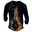 Men's Henley Shirt Tee Graphic Musical Instrument Henley Clothing Apparel 3D Print Outdoor Casual Daily Long Sleeve Print Button-Down Fashion Designer Comfortable