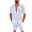 Men's Shirt Cotton Linen Shirt White Cotton Shirt 2 Piece Shirt Set Summer Set Black White Blue Green Short Sleeve Plain Lapel Spring & Summer Hawaiian Holiday Clothing Apparel Pocket