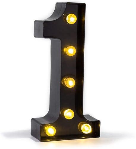 LED Letters Lights 26 Alphabet & Arabic Battery Operated Black Decorative Marquee Lamps for Events Wedding Party Birthday Home Bar(Cool Black) Newly Design