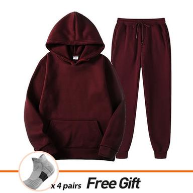 Men's Women's Tracksuit Sweatsuit Casual Fall Long Sleeve Velvet Thermal Warm Soft Fitness Running Jogging Sportswear Activewear Solid Colored Dark Grey Black White
