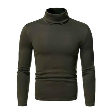 Men's Turtleneck Sweater Knitwear Mens Turtle Neck Jumper Pullover Knit Regular Knitted Plain Turtleneck Modern Contemporary Work Daily Wear Clothing Apparel Fall Winter Wine Black S M L