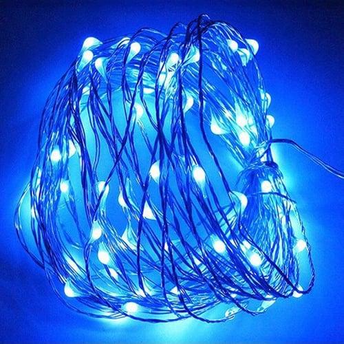 Elegant Wedding Reception Party 1pcs Button Battery Operated LED String Lights Silver Copper Wire 2m 20LED Fairy LED Holiday Decoration for Christmas Wedding