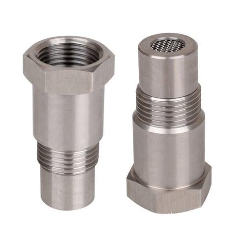 2pc M18x1.5 Oxygen Sensor Thread Adapter  304 Stainless Steel Universal Thread Adapter